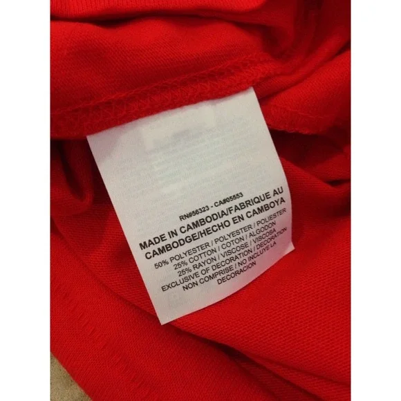 Nike Ace Logo Red Tank Top Unwashed The Rock Pain & Gain Movie Small